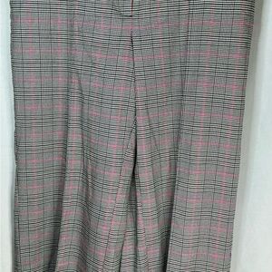 Cato Black and Pink Plaid Pants